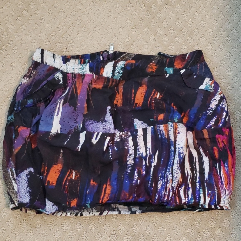 Multicolor mini skirt
